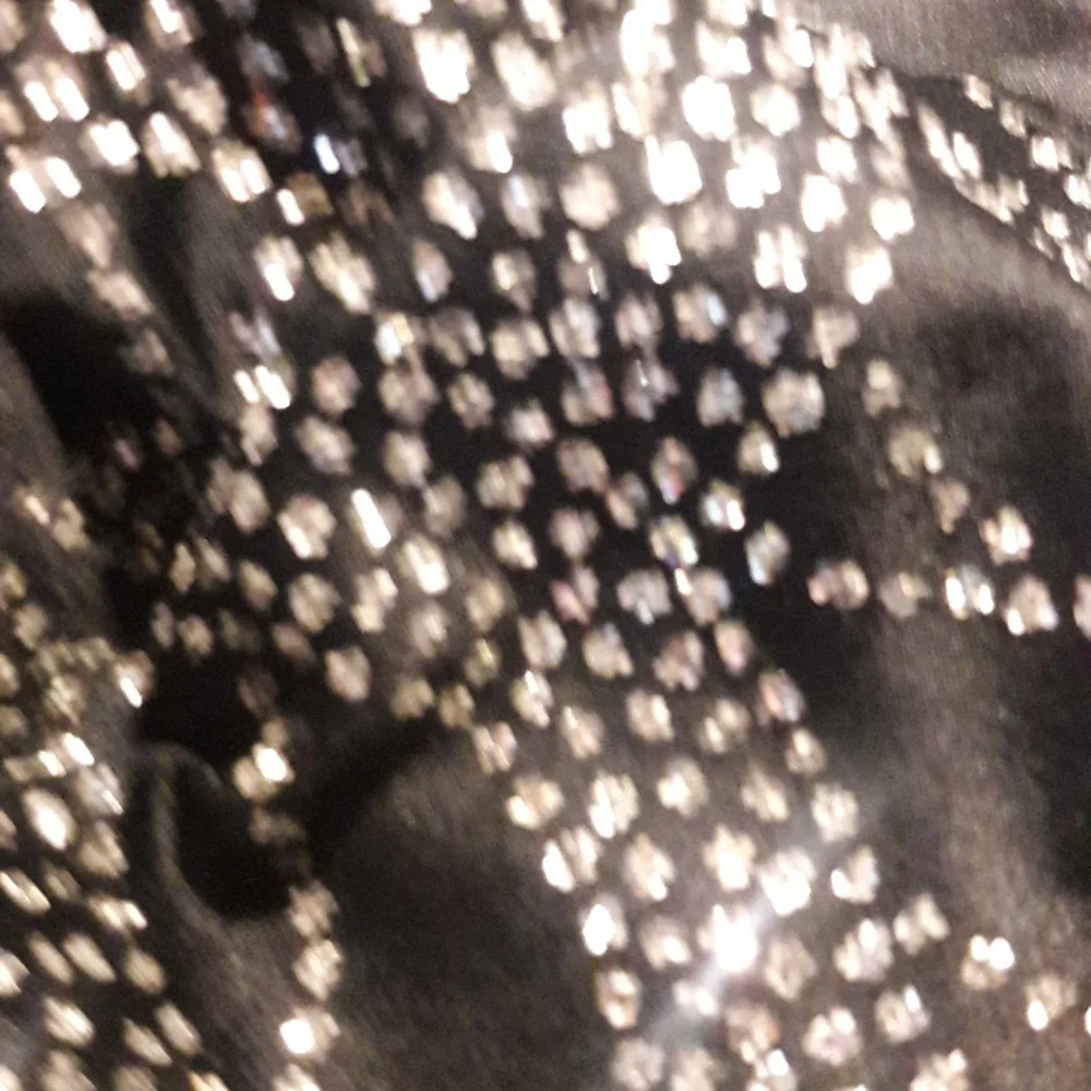 Vintage black With Silver glitter sparkly dress Made In USA Size 13/14 - Picture 13 of 13